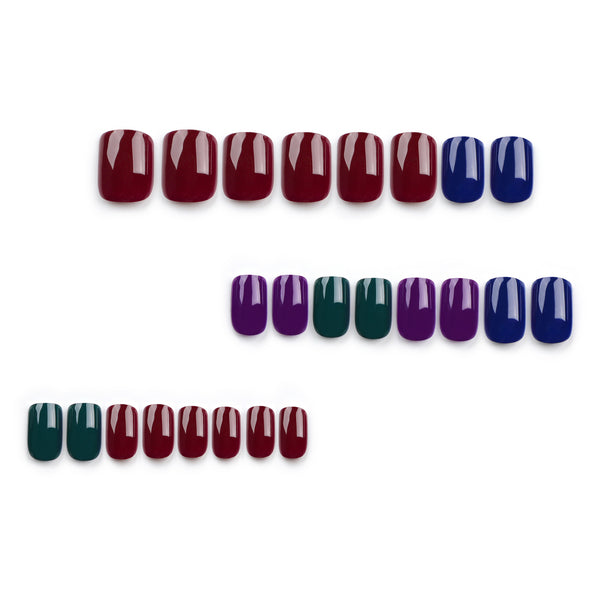 12 Sizes-24 Pcs Press On Nails JP3066