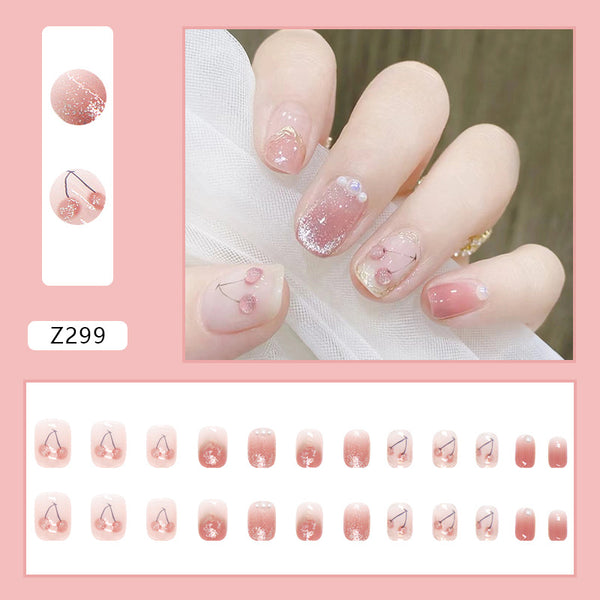 12 Sizes-24 Pcs Press On Nails Z283