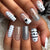 12 Sizes-24 Pcs Press On Nails Z921