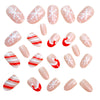 12 Sizes-24 Pcs Press On Nails Y1278