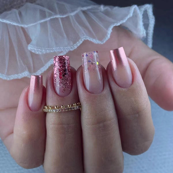 12 Sizes-24 Pcs Press On Nails W1023