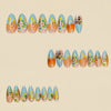 12 Sizes-24 Pcs Press On Nails Y1935
