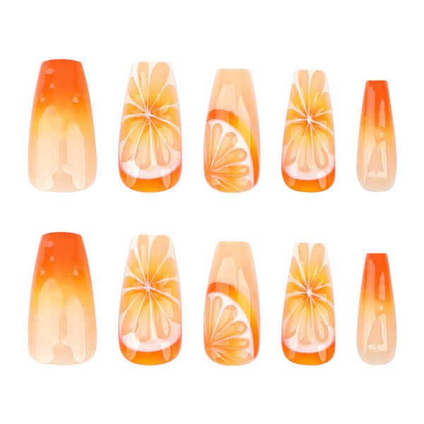 12 Sizes-24 Pcs Press On Nails JP3560