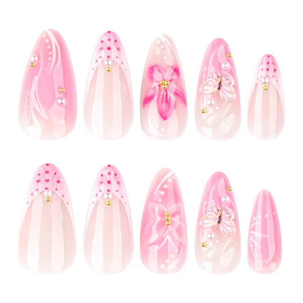 12 Sizes-24 Pcs Press On Nails JP3875