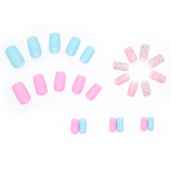 12 Sizes-24 Pcs Press On Nails W172