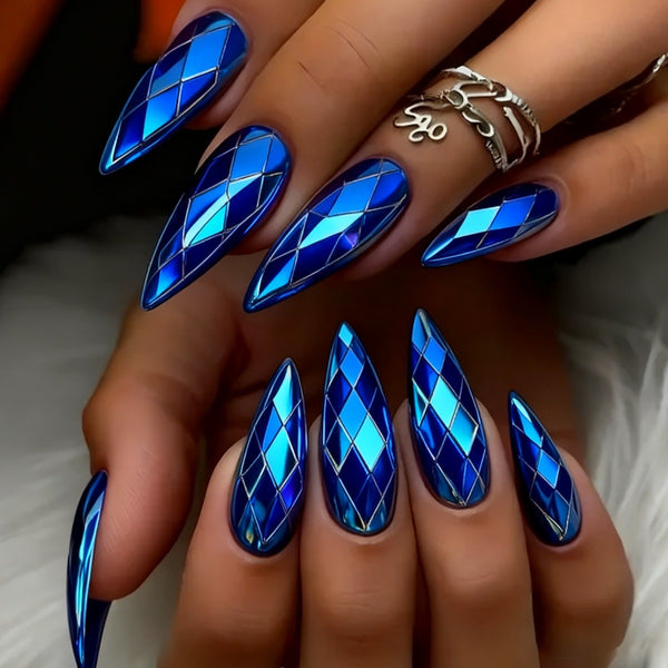 12 Sizes-24 Pcs Press On Nails Y1330