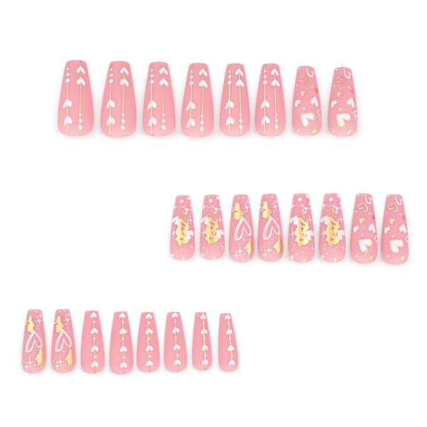 12 Sizes-24 Pcs Press On Nails JP3286