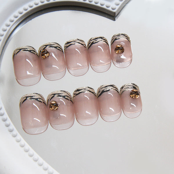 12 Sizes-24 Pcs Press On Nails Z928