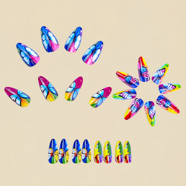 12 Sizes-24 Pcs Press On Nails Y1840