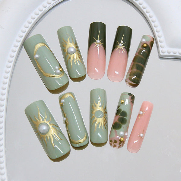 12 Sizes-24 PcsPress On Nails Z1171