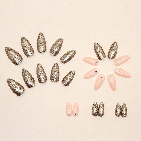 12 Sizes-24 Pcs Press On Nails W393