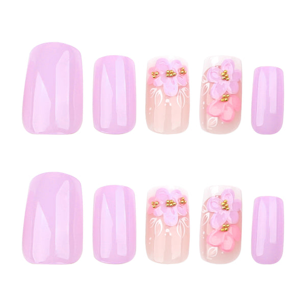 12 Sizes-24 Pcs Press On Nails JP3773