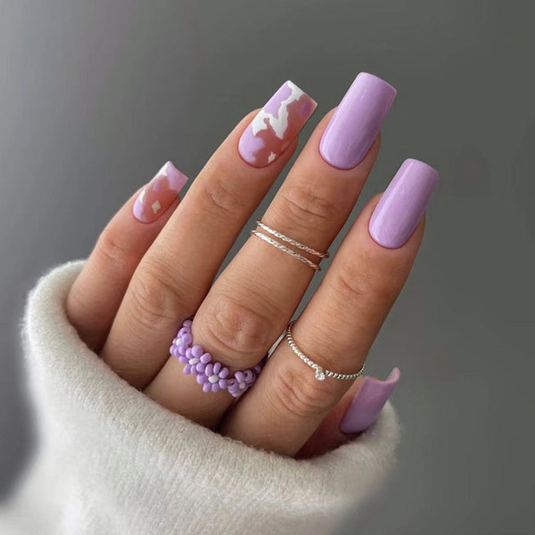 12 Sizes-24 Pcs Press On Nails W935