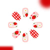 12 Sizes-24 Pcs Press On Nails C1795