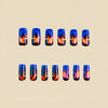 12 Sizes-24 Pcs Press On Nails Y500-1