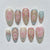12 Sizes-24 Pcs Press On Nails JP3918