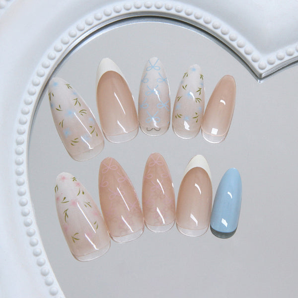 12 Sizes-24 Pcs Press On Nails R981