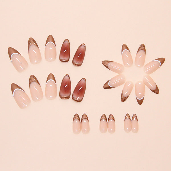 12 Sizes-24 Pcs Press On Nails W1811