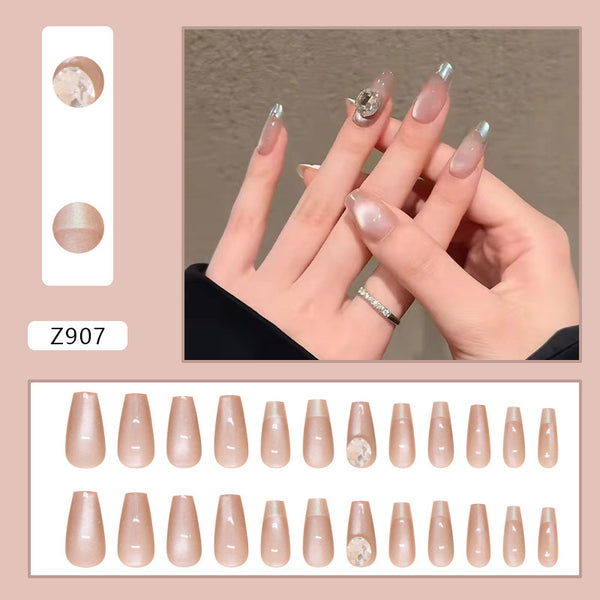 12 Sizes-24 Pcs Press On Nails Z907