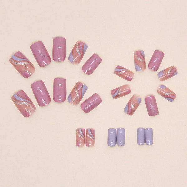 12 Sizes-24 Pcs Press On Nails W899