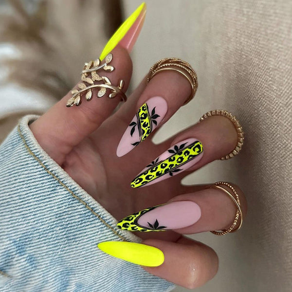 12 Sizes-24 Pcs Press On Nails W1156
