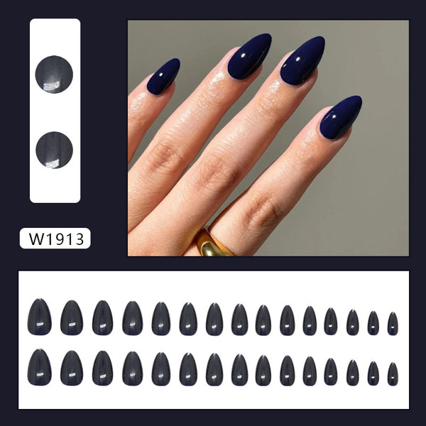 12 Sizes-24 Pcs Press On Nails W1913