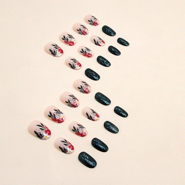 12 Sizes-24 Pcs Press On Nails W1449
