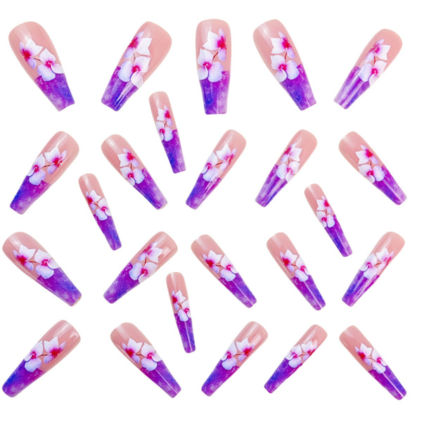 12 Sizes-24 Pcs Press On Nails Y820