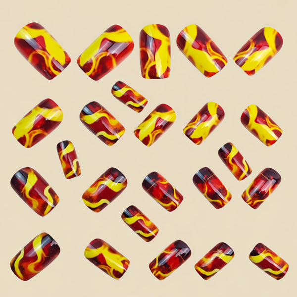 12 Sizes-24 Pcs Press On Nails Y1817