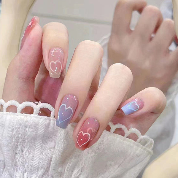 12 Sizes-24 Pcs Press On Nails R783
