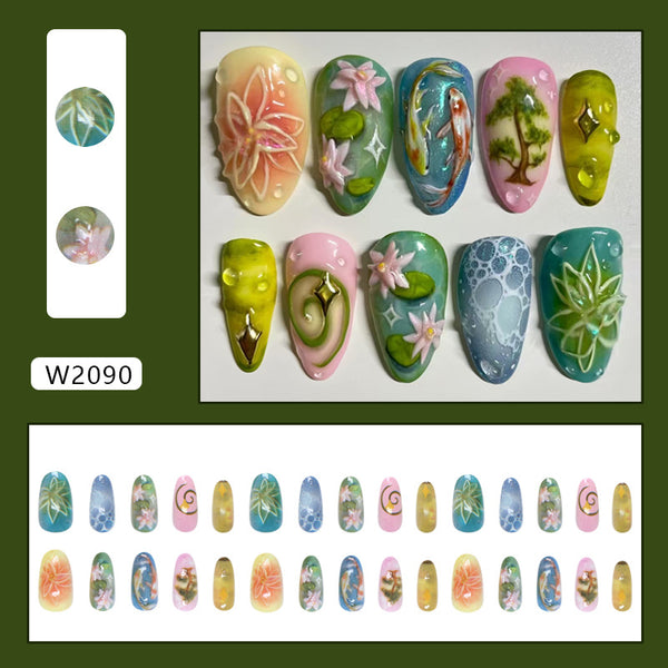 30 Pcs Press On Nails W2090