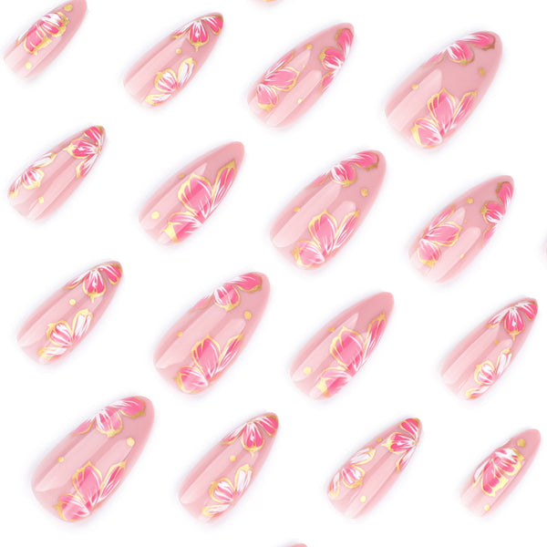 12 Sizes-24 Pcs Press On Nails JP3734