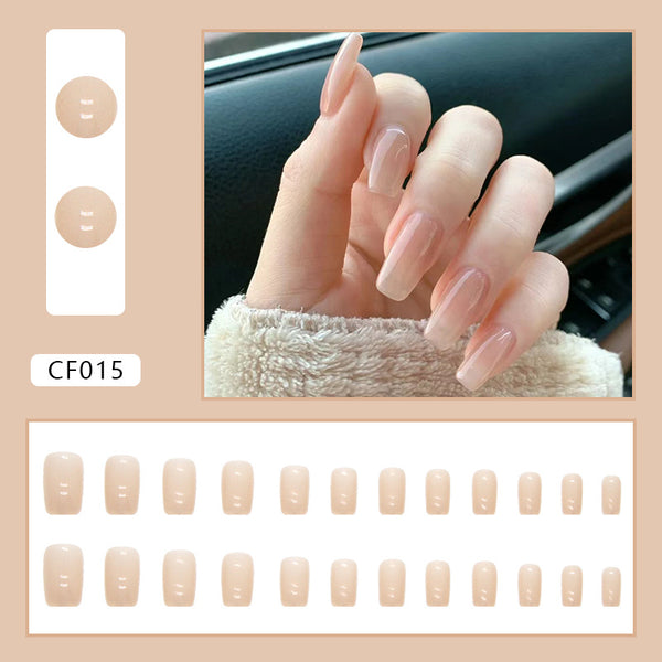 12 Sizes-24 Pcs Press On Nails CF015