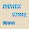 12 Sizes-24 Pcs Press On Nails Y1308