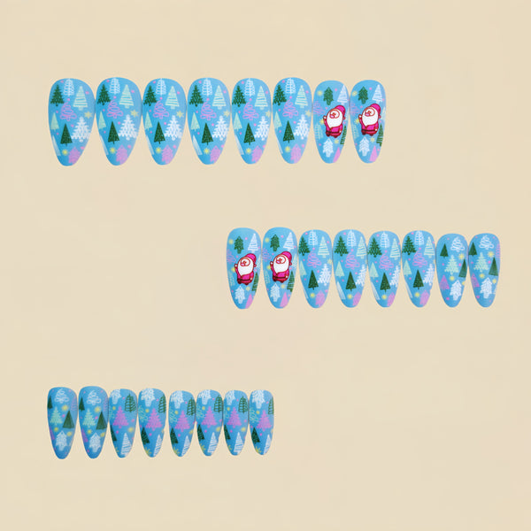 12 Sizes-24 Pcs Press On Nails Y1308