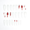 12 Sizes-24 Pcs Press On Nails JP1609