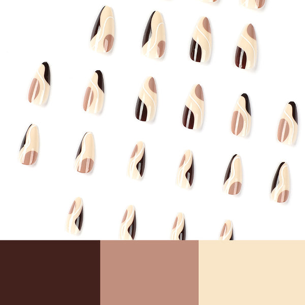 12 Sizes-24 Pcs Press On Nails JP2000