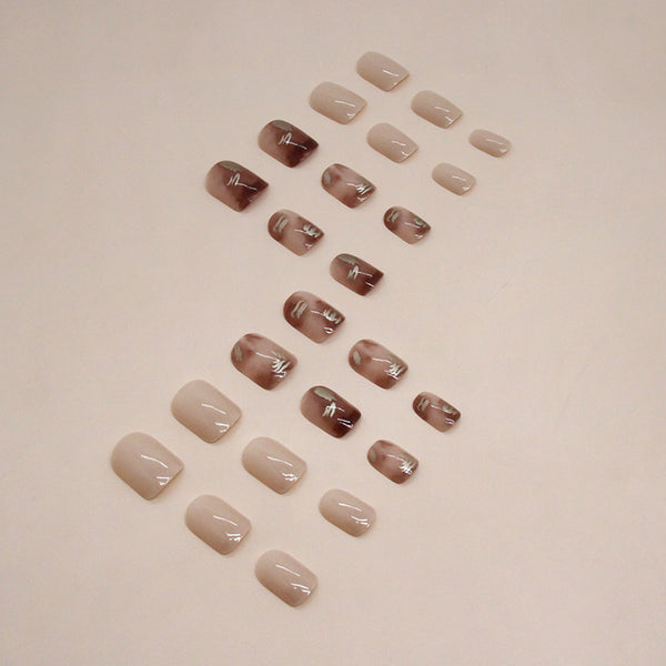 12 Sizes-24 Pcs Press On Nails R827
