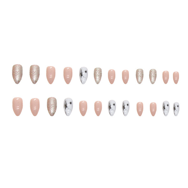 12 Sizes-24 Pcs Press On Nails W284