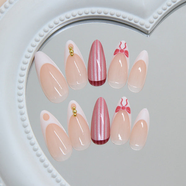 12 Sizes-24 Pcs Press On Nails Z1298
