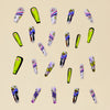 12 Sizes-24 Pcs Press On Nails Y081