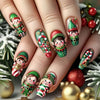 12 Sizes-24 Pcs Press On Nails Y1250