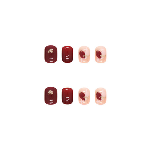 12 Sizes-24 Pcs Press On Nails R349