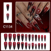 12 Sizes-24 Pcs Press On Nails C1134