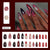 12 Sizes-24 Pcs Press On Nails W2032