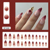 12 Sizes-24 Pcs Press On Nails W1668