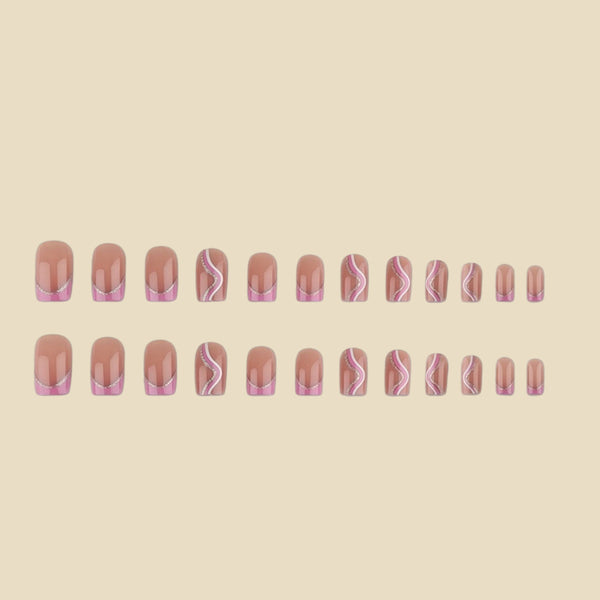 12 Sizes-24 Pcs Press On Nails y2098-z-24
