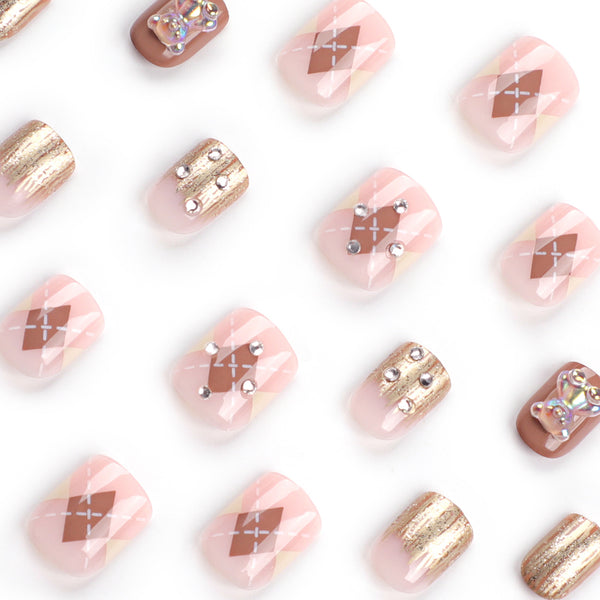 12 Sizes-24 Pcs Press On Nails JP2937