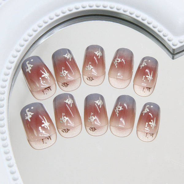 12 Sizes-24 Pcs Press On Nails R912