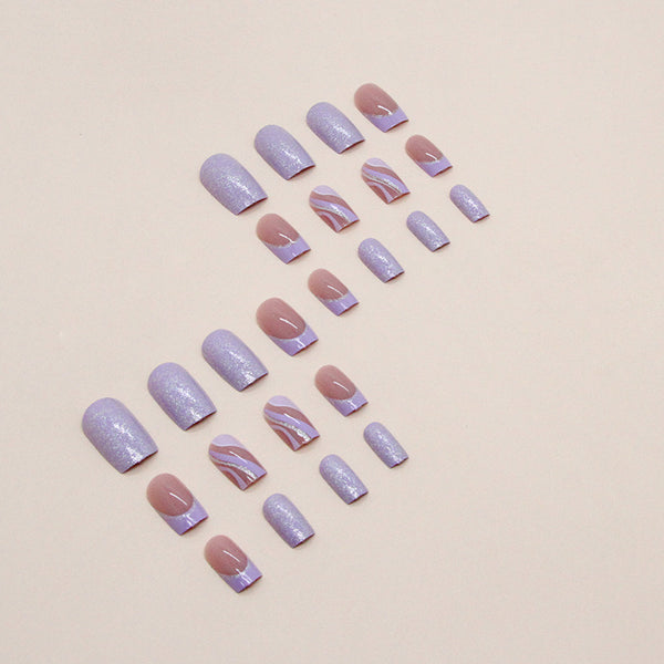 12 Sizes-24 Pcs Press On Nails W1027